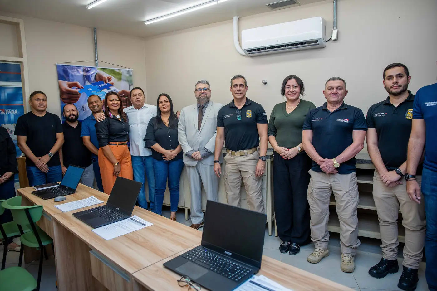 Representantes do Governo do Pará, Tribunal de Justiça do Estado e Prefeitura Muncipal de Marabá na Central Integrada