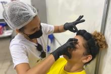 Seap realiza ação especial em Ananindeua em alusão ao Março Lilás para conscientização sobre saúde da mulher.