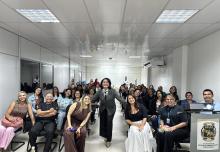 Seap reúne servidoras em palestra educacional alusiva ao Março Lilás